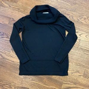 GUC Loft Maternity Black Cowl Neck Sweater; Size S